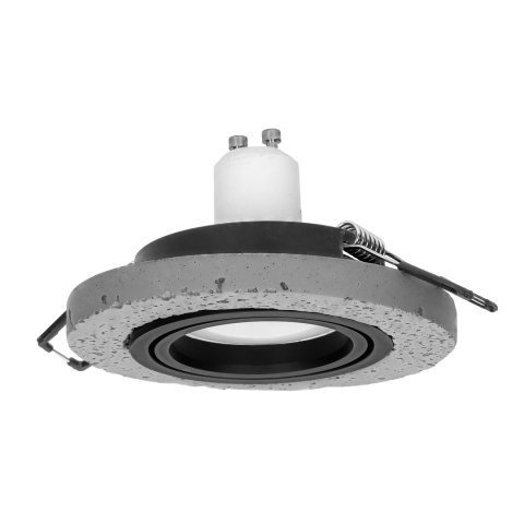 HALISI RM ramka dekoracyjna oprawy punktowej, okrągła, ruchoma, czarna, MR16/GU10 max 50W