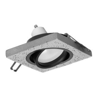 HALISI SM ramka dekoracyjna oprawy punktowej, kwadratowa, ruchoma, czarna, MR16/GU10 max 50W