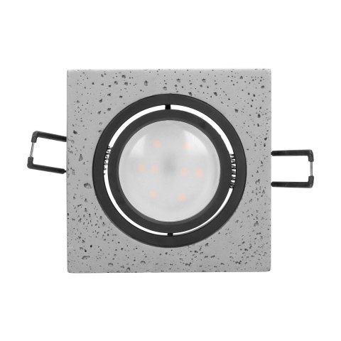 HALISI SM ramka dekoracyjna oprawy punktowej, kwadratowa, ruchoma, czarna, MR16/GU10 max 50W