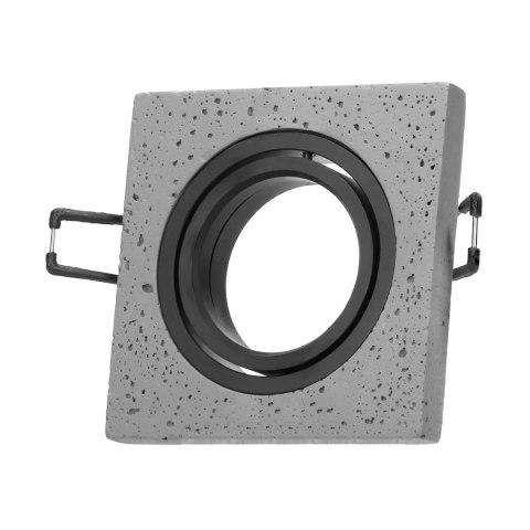 HALISI SM ramka dekoracyjna oprawy punktowej, kwadratowa, ruchoma, czarna, MR16/GU10 max 50W