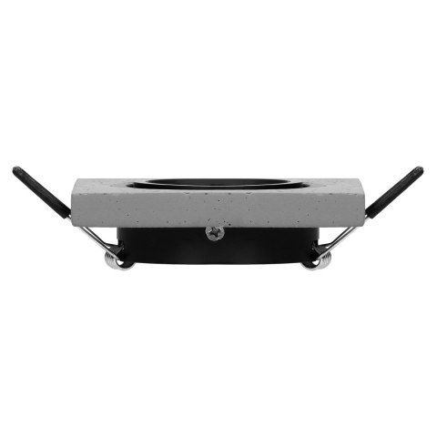 HALISI SM ramka dekoracyjna oprawy punktowej, kwadratowa, ruchoma, czarna, MR16/GU10 max 50W