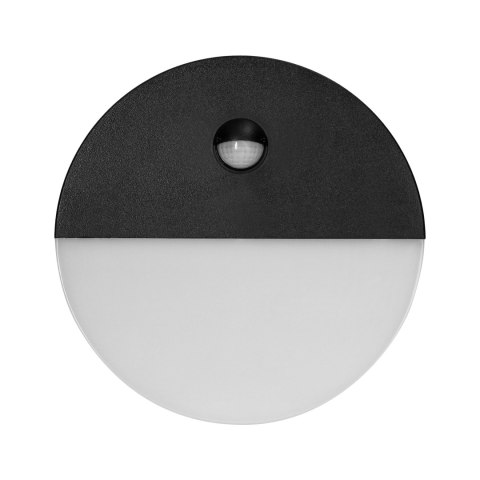 HALIT LED 10W, oprawa ogrodowa z czujnikiem ruchu 140st, 600lm, IP65, 4000K, IK10, czarna