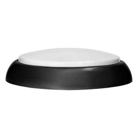 KOKO oprawa 2xE27 z mikrofalowym czujnikiem ruchu, 2x40W, czarna-polipropylen, klosz matowy-poliwęglan, IP44, IK10