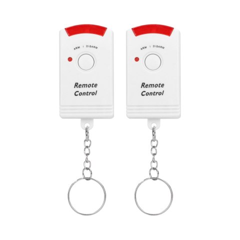 Mini alarm bezprzewodowy sufitowy z wbudowaną syreną sterowany pilotem, 5m, bateryjny