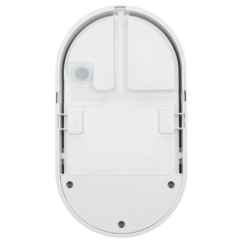 NEFRYT LED 10W, oprawa ogrodowa z czujnikiem ruchu 140st, 800lm, IP54, 4000K, biała