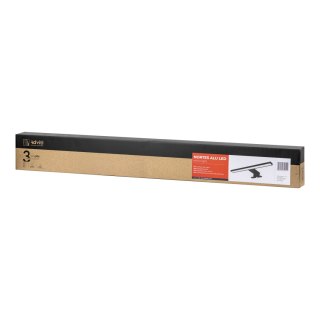 NORTES LED 18W, lampa nad lustro, 1600lm, 4000K, dł. 100 cm, aluminium, czarna