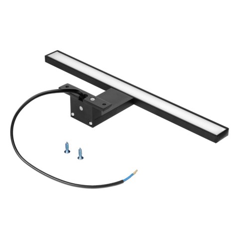 NORTES LED 5W, lampa nad lustro, 320lm, 4000K, dł. 30 cm, aluminium, czarna
