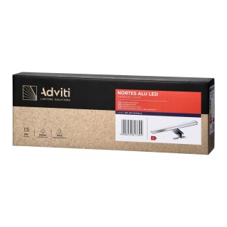 NORTES LED 5W, lampa nad lustro, 320lm, 4000K, dł. 30 cm, aluminium, srebrna