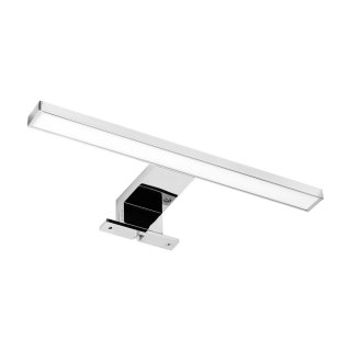 NORTES LED 5W, lampa nad lustro, 320lm, 4000K, dł. 30 cm, plastik, srebrna