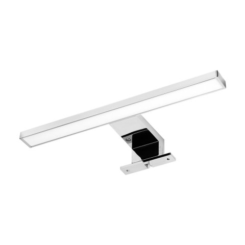 NORTES LED 5W, lampa nad lustro, 320lm, 4000K, dł. 30 cm, plastik, srebrna