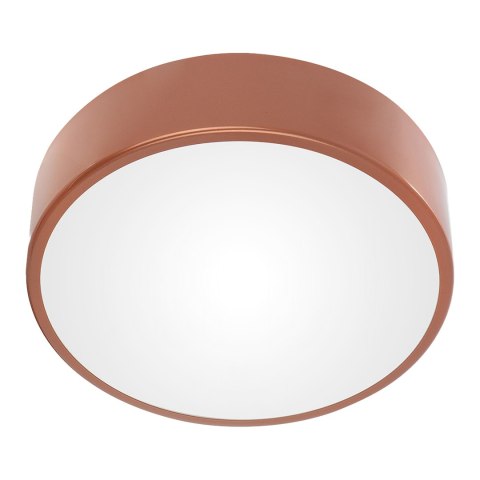 OVO plafon LED, 43W, 4000K, 4750lm, miedziana stal, klosz szklany matowy, IP20, ? 400