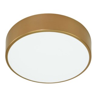 OVO plafon LED, 43W, 4000K, 4750lm, złota stal, klosz szklany matowy, IP20, ? 400