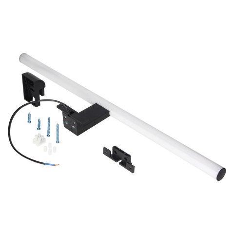 PEEGEL LED 9W, lampa nad lustro, 810lm, 4000K, dł. 60 cm, tworzywo sztuczne+akryl, czarna