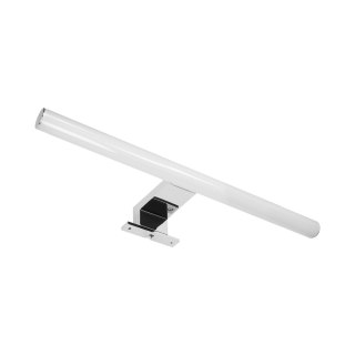 PEEGEL LED 9W, lampa nad lustro, 810lm, 4000K, dł. 60 cm, tworzywo sztuczne+akryl, srebrna