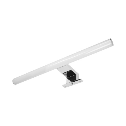 PEEGEL LED 9W, lampa nad lustro, 810lm, 4000K, dł. 60 cm, tworzywo sztuczne+akryl, srebrna