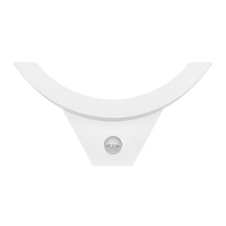 SPINEL LED 10W, oprawa ogrodowa z czujnikiem ruchu 140°, 800lm, IP54, 4000K, IK10, biała