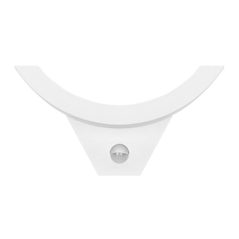 SPINEL LED 10W, oprawa ogrodowa z czujnikiem ruchu 140°, 800lm, IP54, 4000K, IK10, biała
