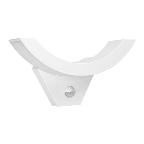 SPINEL LED 10W, oprawa ogrodowa z czujnikiem ruchu 140°, 800lm, IP54, 4000K, IK10, biała