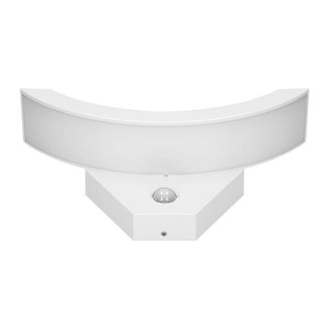 SPINEL LED 10W, oprawa ogrodowa z czujnikiem ruchu 140°, 800lm, IP54, 4000K, IK10, biała