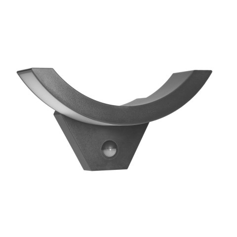 SPINEL LED 10W, oprawa ogrodowa z czujnikiem ruchu 140°, 800lm, IP54, 4000K, IK10, szara