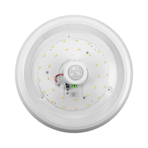 ZONDA LED 16W, plafon z czujnikiem ruchu, 1100lm, IP20, 4000K, poliwęglan mleczny, biały