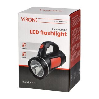 Latarka ręczna LED CREE 3W + COB 1W z akumulatorem 1200 mAh