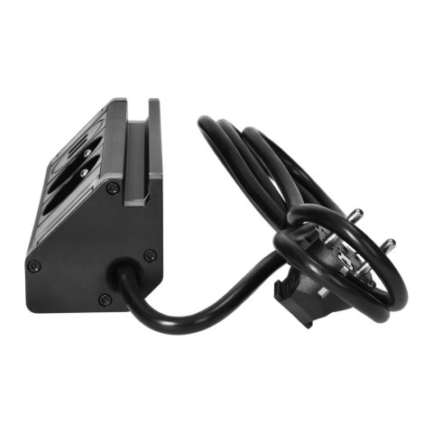 Podwójne gniazdo meblowe z ładowarką USB, uchwytem na telefon i przewodem 1,5m, 2x2P+Z, 2xUSB (typ A, 2,4A), czarne