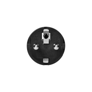 Wtyczka warsztatowa 2P+Z Uni-Schuko, czarna