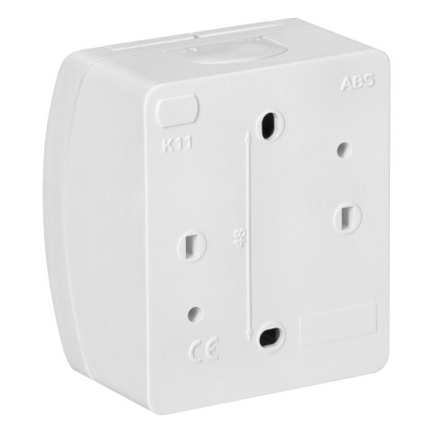 Gniazdo pojedyncze 2P+Z Schuko AQUATIC, IP44, białe