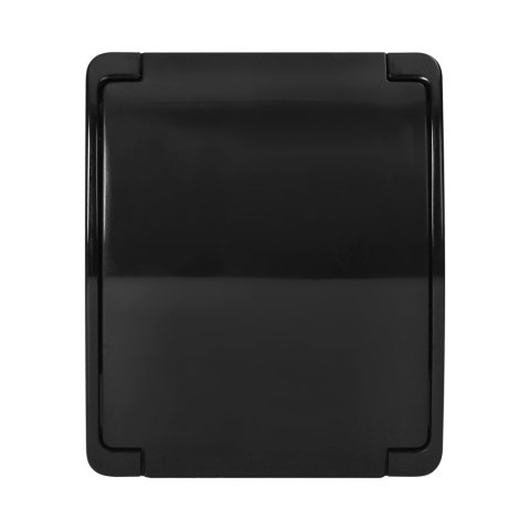 Gniazdo pojedyncze 2P+Z Schuko AQUATIC, IP44, czarne