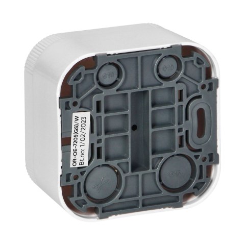 Gniazdo pojedyncze ToDo 2P+Z Schuko IP20, biały,10 szt.