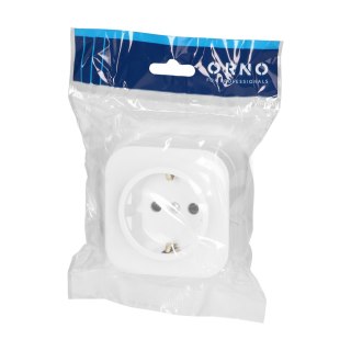 Gniazdo pojedyncze ToDo 2P+Z Schuko IP20, biały