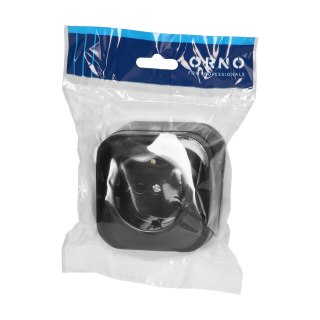 Gniazdo pojedyncze ToDo 2P+Z Schuko IP20, czarny