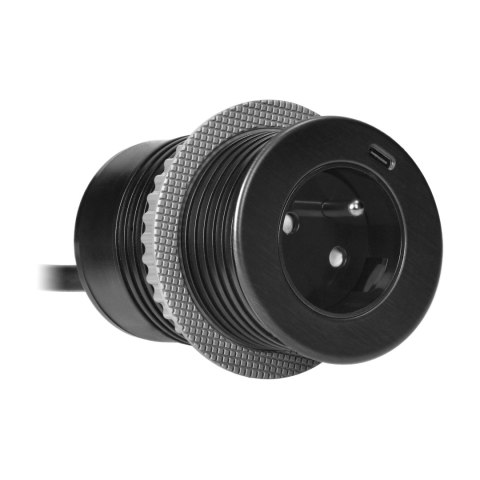 Gniazdo wpuszczane w blat 2P+Z z systemem EasyEject, USB 3.0, 1,5m + przejściówka do USB