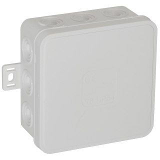 Puszka n/t CLICK, IP54, 12 przepustów, 85x85x41mm, biała, 50 szt.