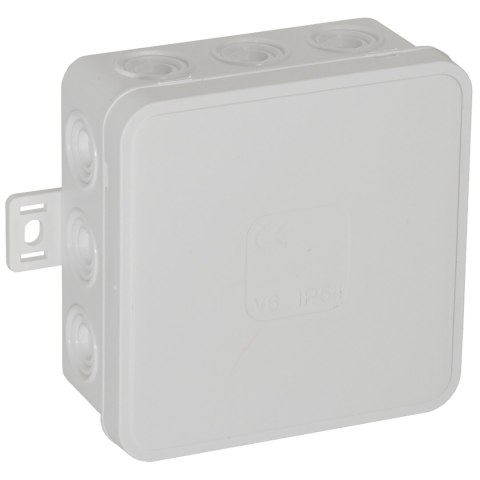 Puszka n/t CLICK, IP54, 12 przepustów, 85x85x41mm, biała, 50 szt.