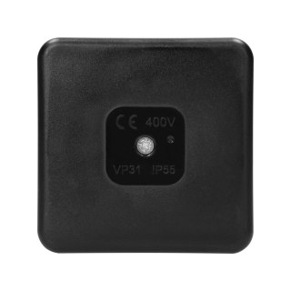 Puszka n/t PRO, IP55, 400V, 12 przepustów, 85x85x37mm, czarna