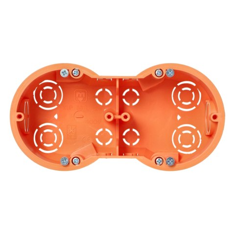 Puszka p/t 60 mm płytka dwukrotna do G/K, 70 sztuk
