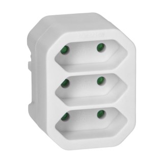 Rozgałęźnik 3x2P EURO biały 20 sztuk