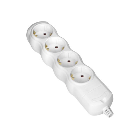 Rozgałęźnik 4x2P+Z Schuko, biały