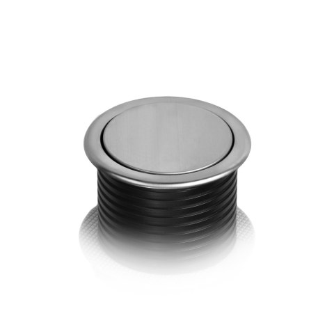Wpuszczane gniazdo meblowe ?6cm z ładowarką USB i przewodem 1,5m, 3x2P+Z, 2xUSB (typ A i typ C), INOX