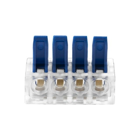 Złączka instalacyjna zaciskowa 4-przewodowa; na dowolny przewód 0,75-4mm?; IEC 450V/32A 50 szt.