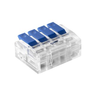 Złączka instalacyjna zaciskowa 4-przewodowa; na dowolny przewód 0,75-4mm?; IEC 450V/32A;Blister 4 szt.
