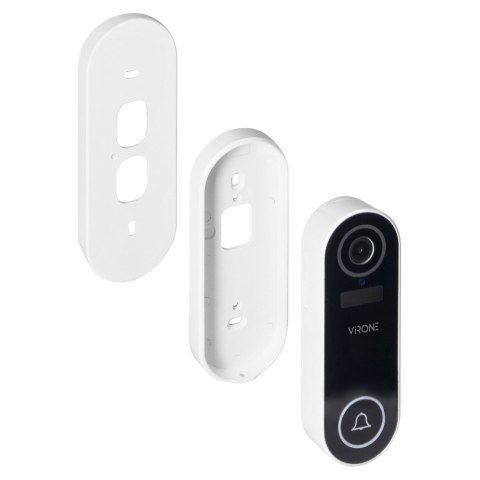 Bezprzewodowy dzwonek wideo LAYO z kamerą wideo Full HD, WiFi i odbiornikiem sieciowym, IP65, komunikacja ze smartfonem z aplika