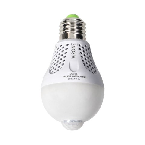 NAMIB LED PIR 7W A60, żarówka z PIR 7W, 600lm, 4000K