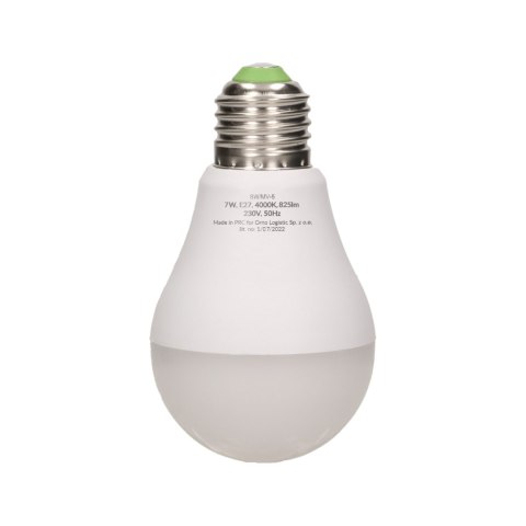 THAR LED NEW 7W A60, żarówka z mikrofalowym czujnikiem ruchu, 600lm, 4000K, E27