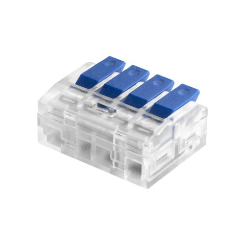 Złączka instalacyjna zaciskowa 4-przewodowa; na dowolny przewód 0,75-4mm?; IEC 450V/32A;Blister 4 szt.