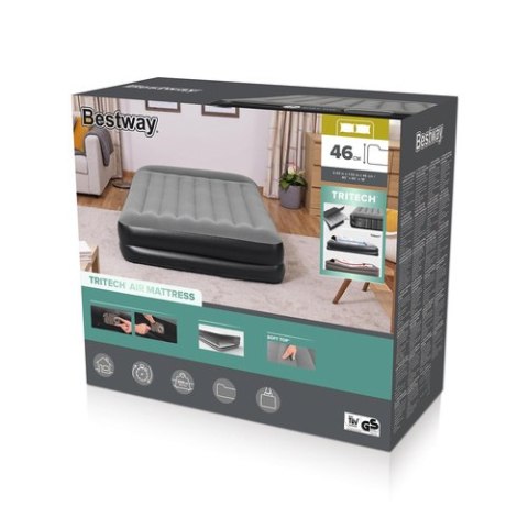 Materac z pompką 203x152x46cm BESTWAY 67403