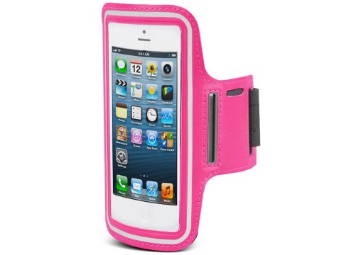Etui na telefon na ramię różowy 4,8" Maclean MC-405 P
