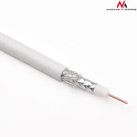 Kabel przewód koncentryczny antenowy/satelitarny Maclean, 1.0CCS RG6, 50M, MCTV-571